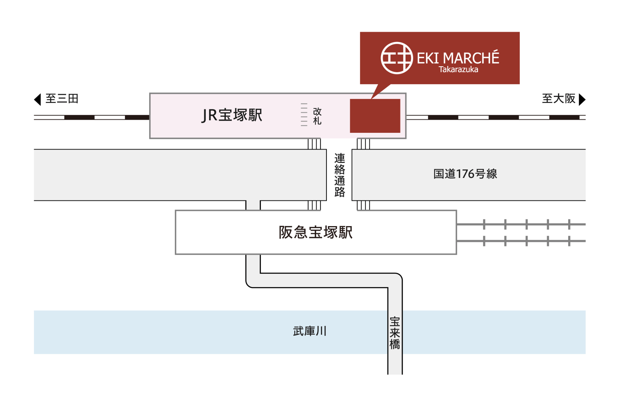 eki marche宝冢地图